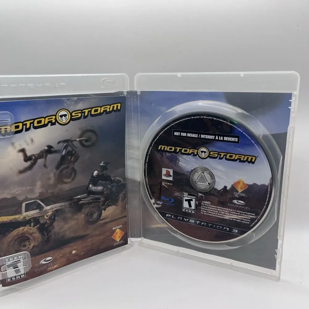 Motorstorm Sony PlayStation 3 PS3 2007 Complete with Manual CIB Not for Resale